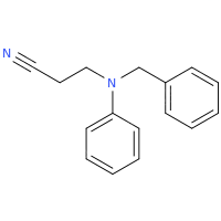 N-氰乙基-N-苄基苯胺化学结构式