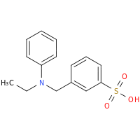 N-乙基-N-苄基苯胺-3'-磺酸化学结构式