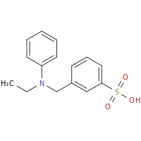 N-乙基-N-苄基苯胺-3'-磺酸化学结构式