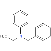 N-乙基-N-苄基苯胺化学结构式