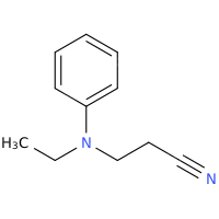 N-乙基-N-氰乙基苯胺化学结构式