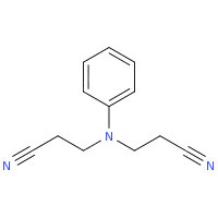 N,N-二氰乙基苯胺化学结构式